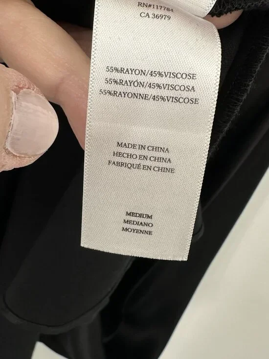 RAILS SOLENE DRESS black midi MEDIUM satin party sleeveless cutout slinky - Picture 14 of 14